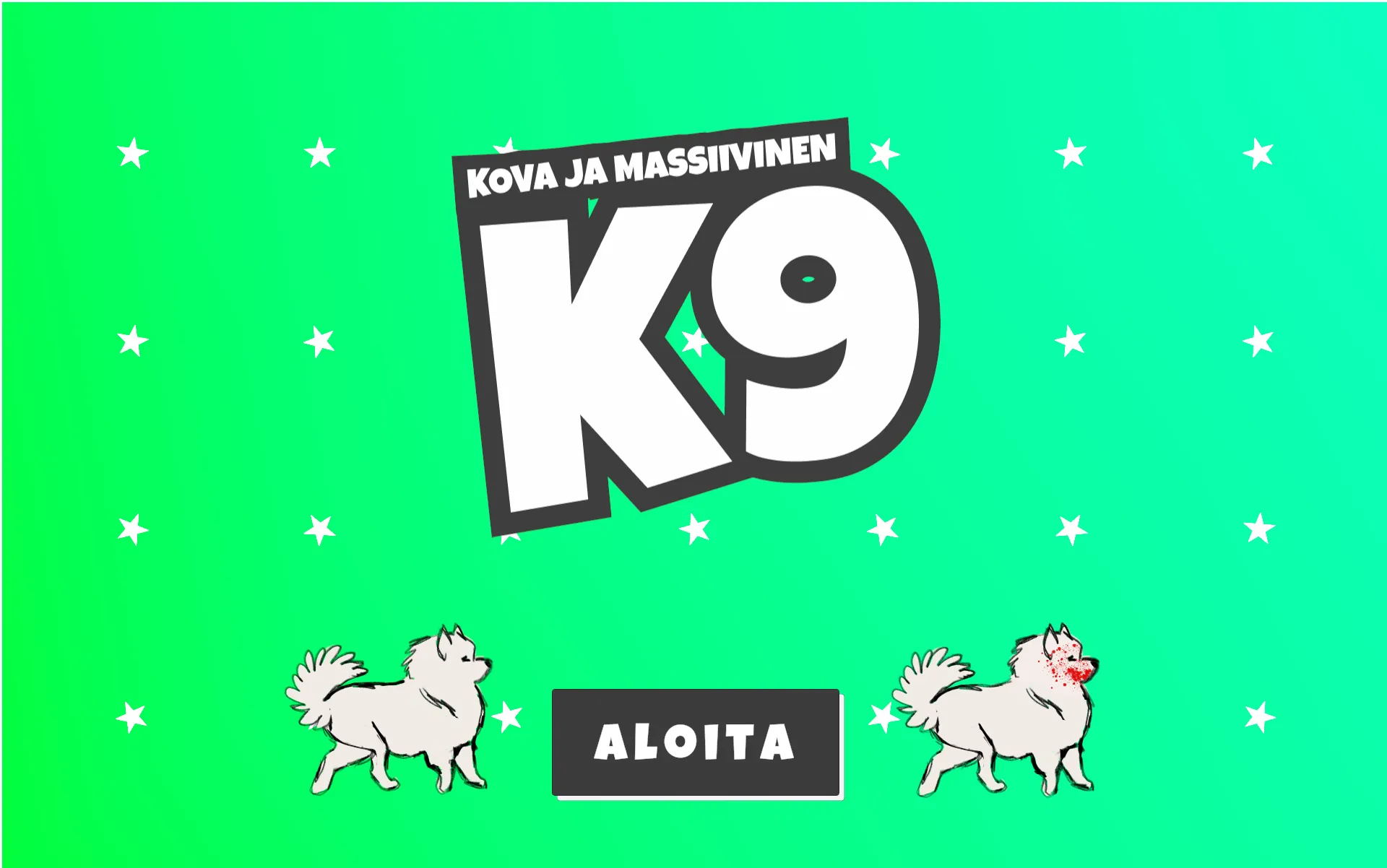 Ruutukaappaus Koudin Game Jam -pelistä Kova and Massiivinen K9.